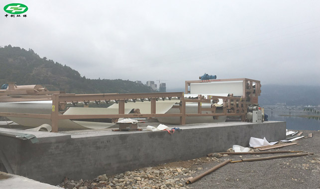 我司又一台3.5米压滤机在福建砂场进行安装